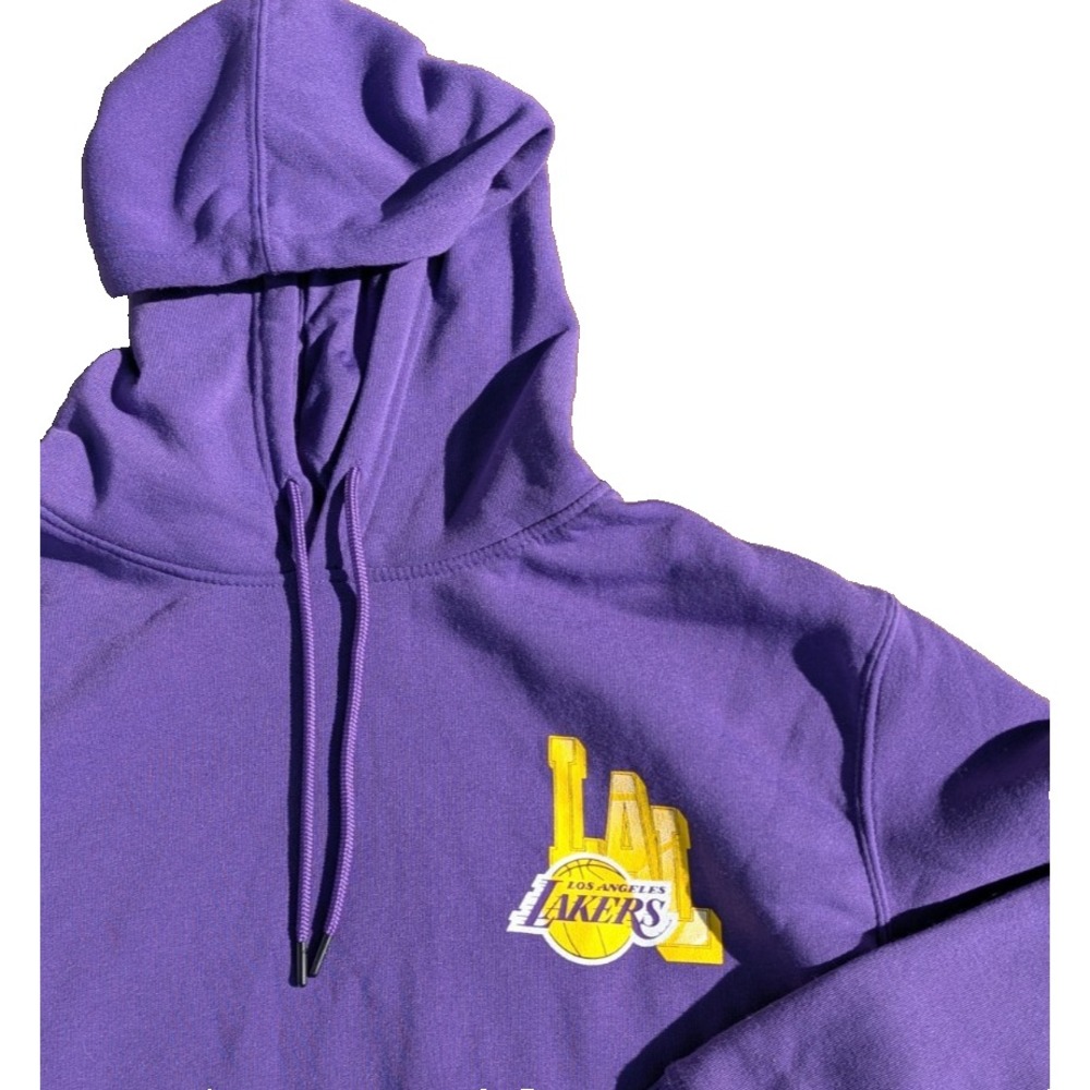 LA Lakers Hoodie Pullover Sweatshirt Ultra Game Men's L Purple NBA NWT
